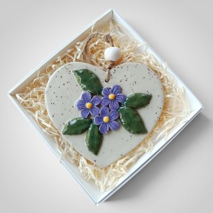 Serce - ceramiczna zawieszka